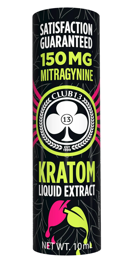 CLUB13 GREEN LABEL LIQUID KRATOM EXTRACT SHOT (15 CT)