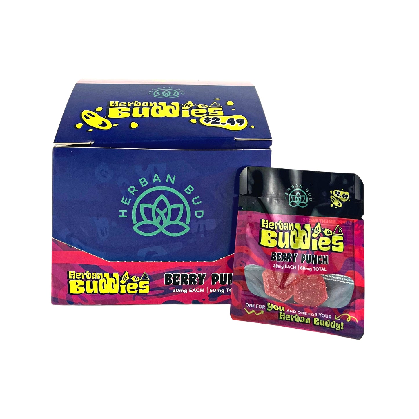 HERBAN BUD | HERBAN BUDDIES 30 MG GUMMIES (24 PC / BOX)