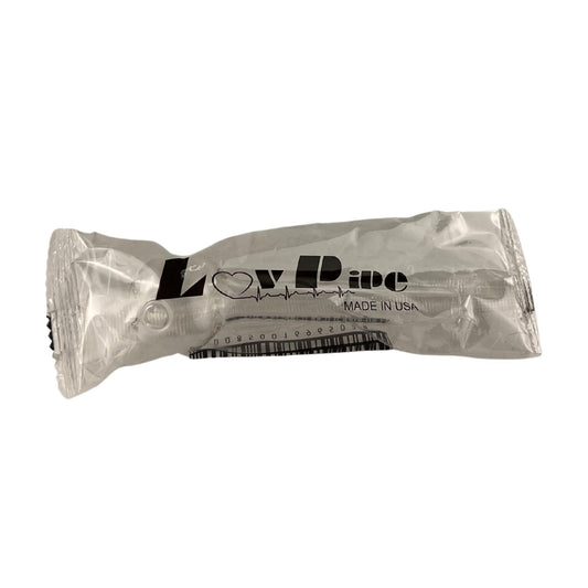 LOVE PIPE - SINGLE CLEAR SOFT GLASS 4 IN - MADE IN USA (20 OR 50 COUNT)