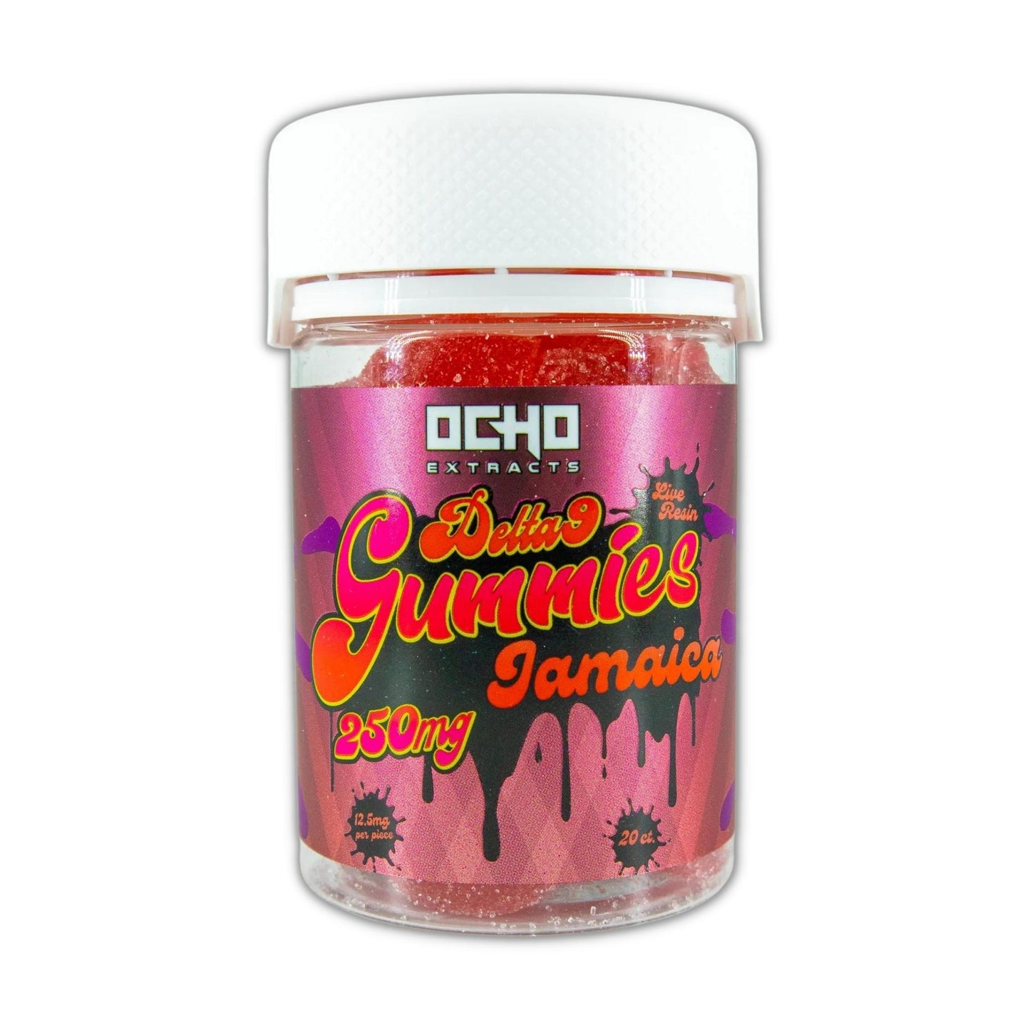 OCHO EXTRACTS DELTA 9 LIVE RESIN GUMMIES - 250MG 20 CT/JAR