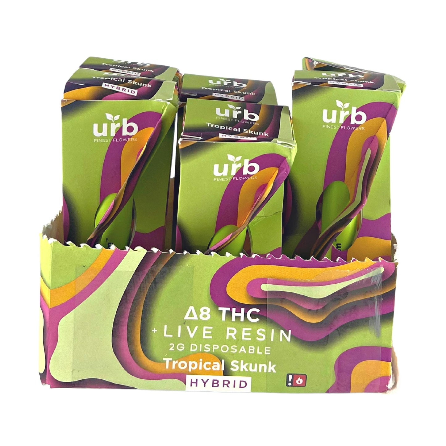 URB DELTA 8 THC LIVE RESIN 2G DISPOSABLES (6 COUNT / BOX)