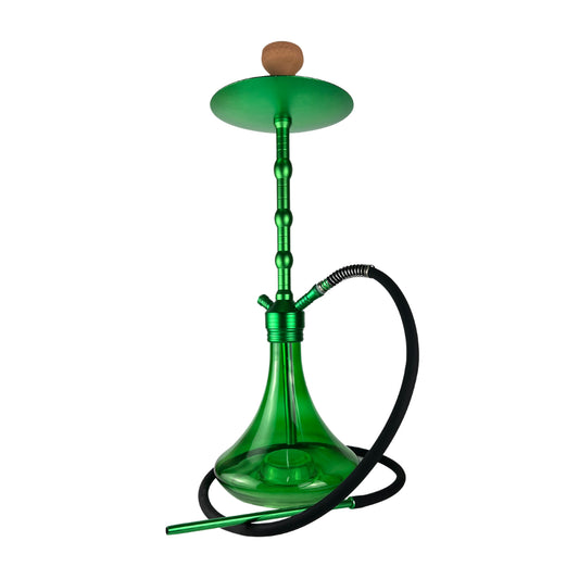 GREEN LARGE HOOKAH ALUMINUM STEM