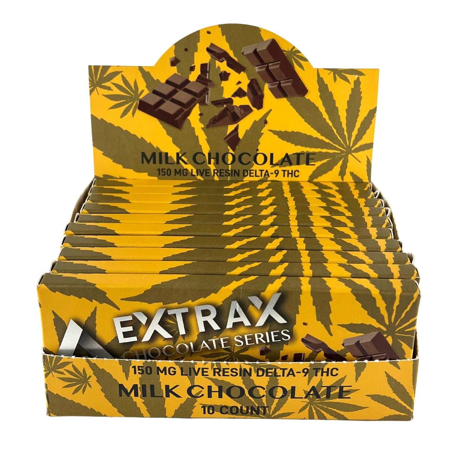 DELTA EXTRAX | DELTA 9 CHOCOLATE SERIES MILK CHOCOLATE (10 COUNT)