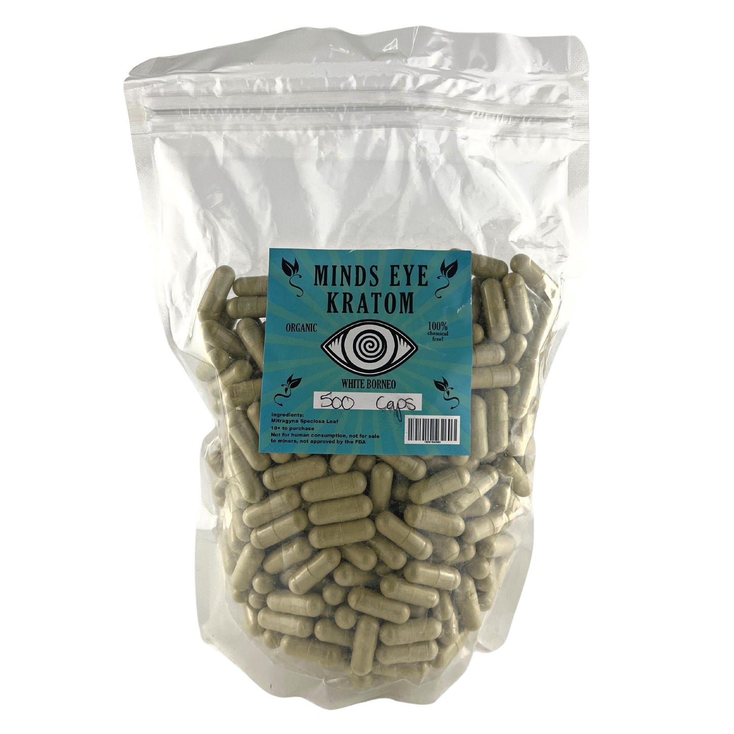 MINDS EYE - KRATOM 500 GRAMS (CAPS)