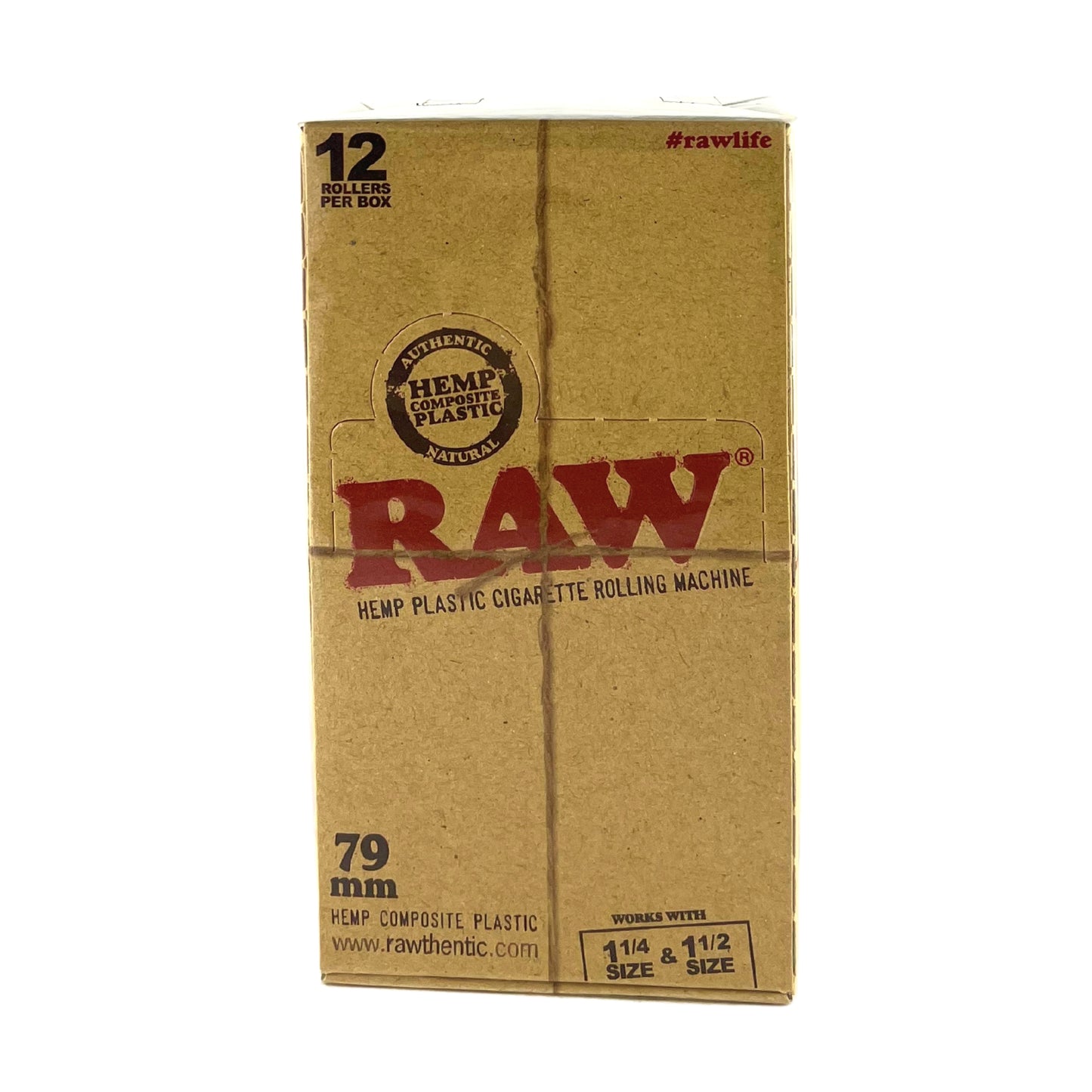 RAW ROLLING MACHINES - PLASTIC CIGARETTE ROLLERS (12 PK)