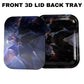 XLARGE (13x11 in) ROLLING TRAY WITH 3D MAGNET LID | PRINT ON TWO SIDES | ASSORTED DESIGNS