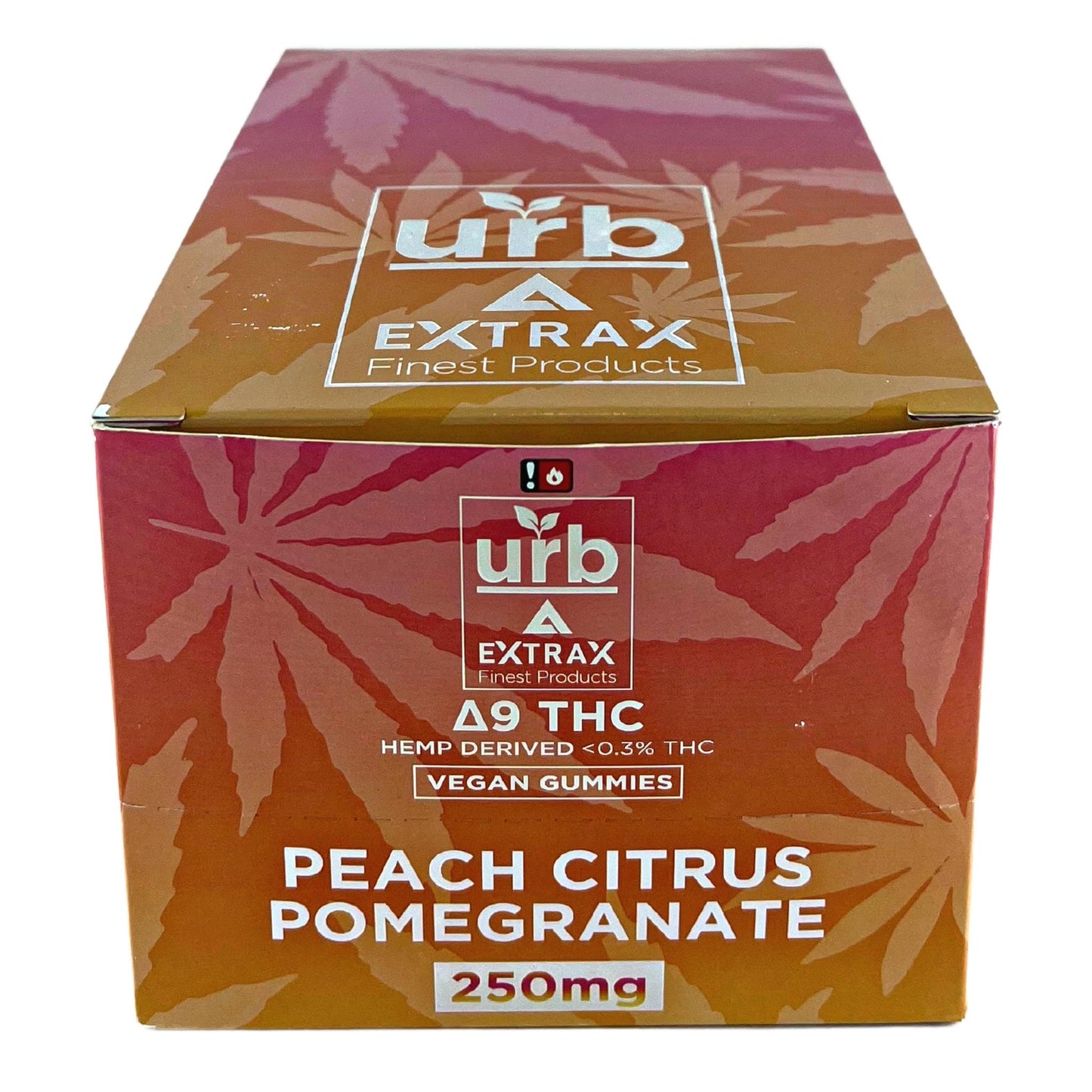 DELTA EXTRAX URB DELTA 9 VEGAN GUMMIES - 250MG 25 CT/JAR (10 MG/PC)