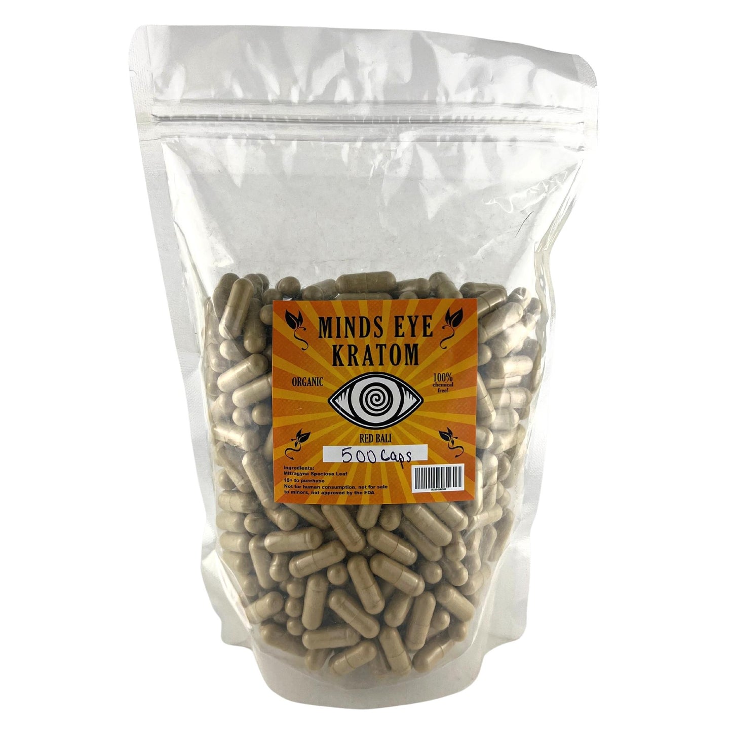 MINDS EYE - KRATOM 500 GRAMS (CAPS)