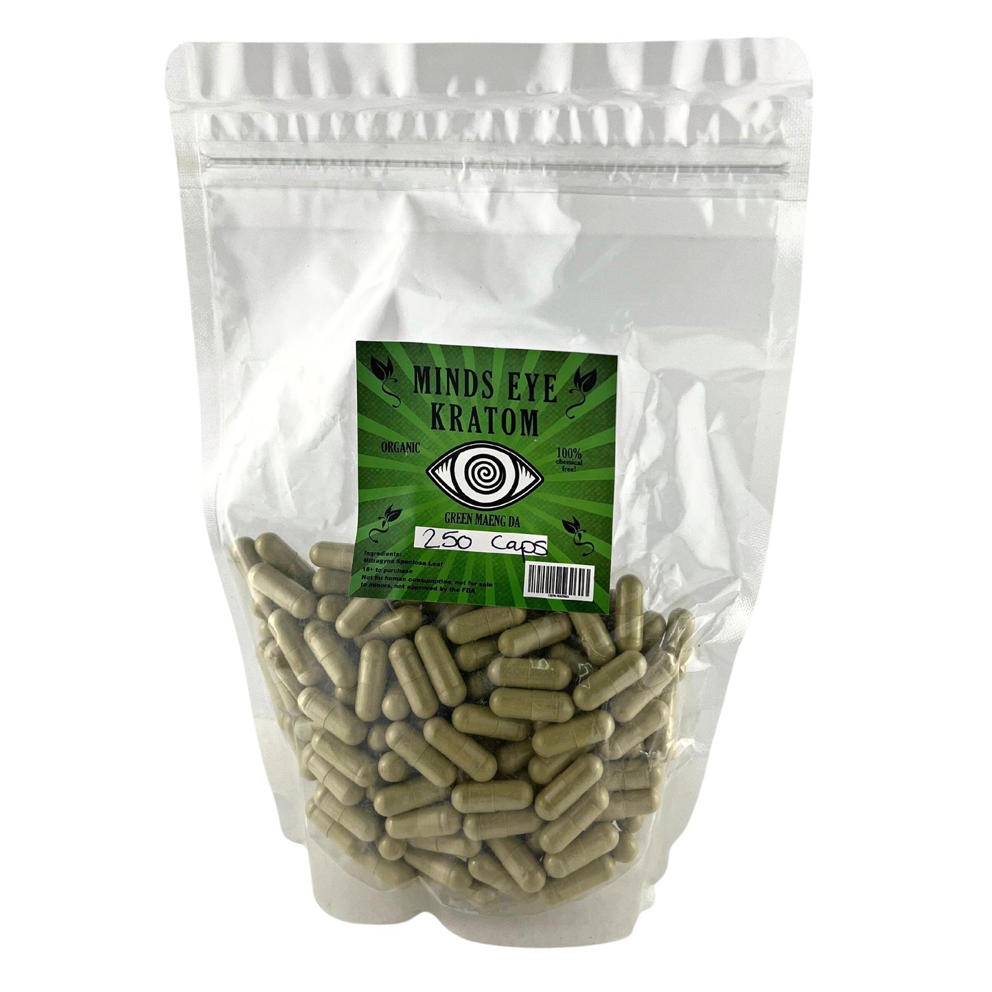 MINDS EYE - KRATOM 250 GRAMS (CAPS AND POWDER)