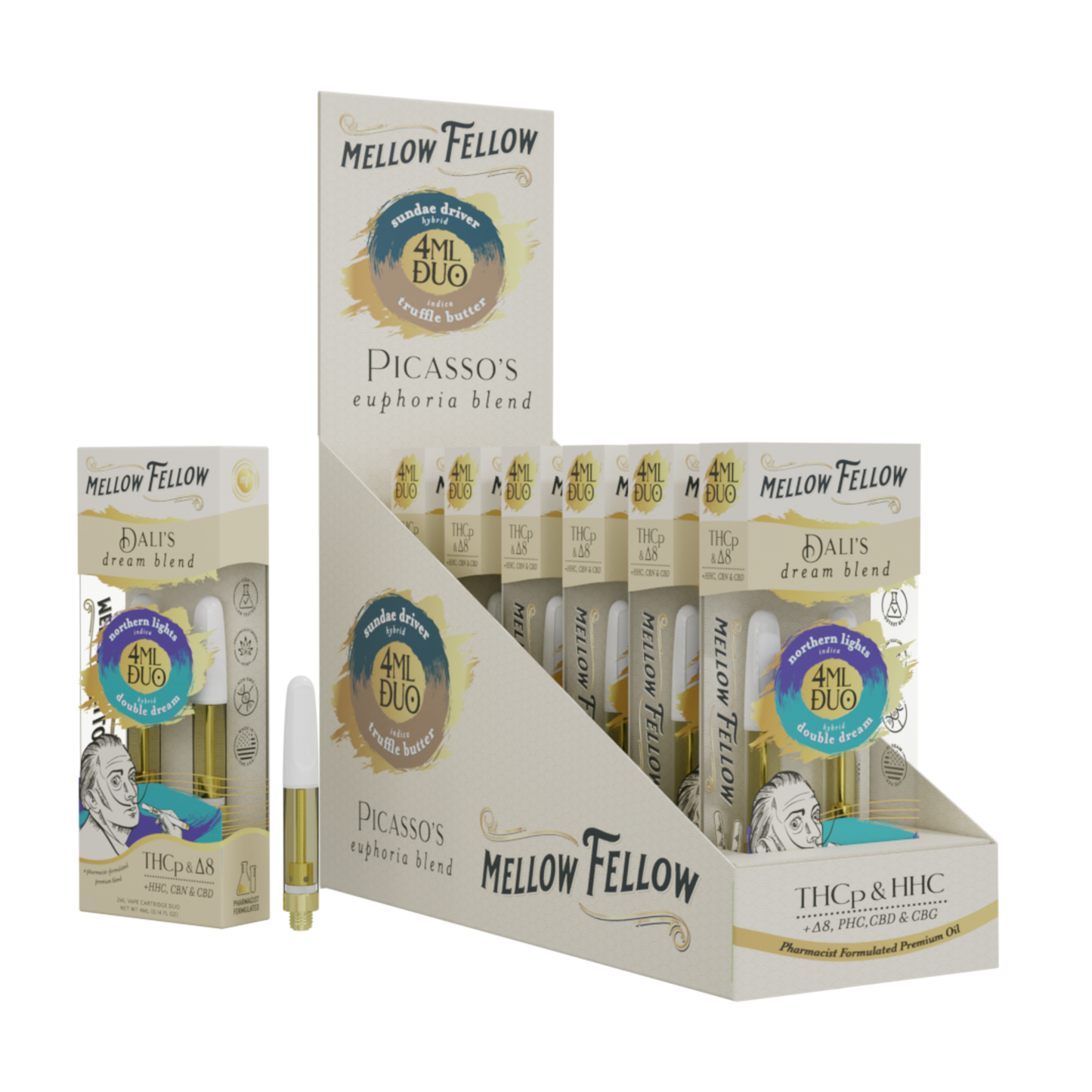 MELLOW FELLOW CARTRIDGE DUOS 2 ML (6 CT)