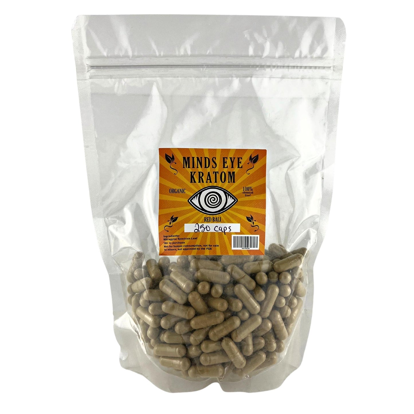 MINDS EYE - KRATOM 250 GRAMS (CAPS AND POWDER)