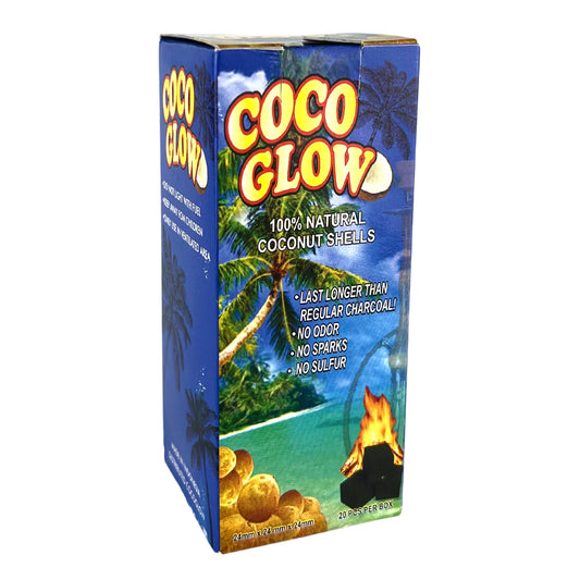 COCO GLOW CHARCOAL (20 COALS/BOX)