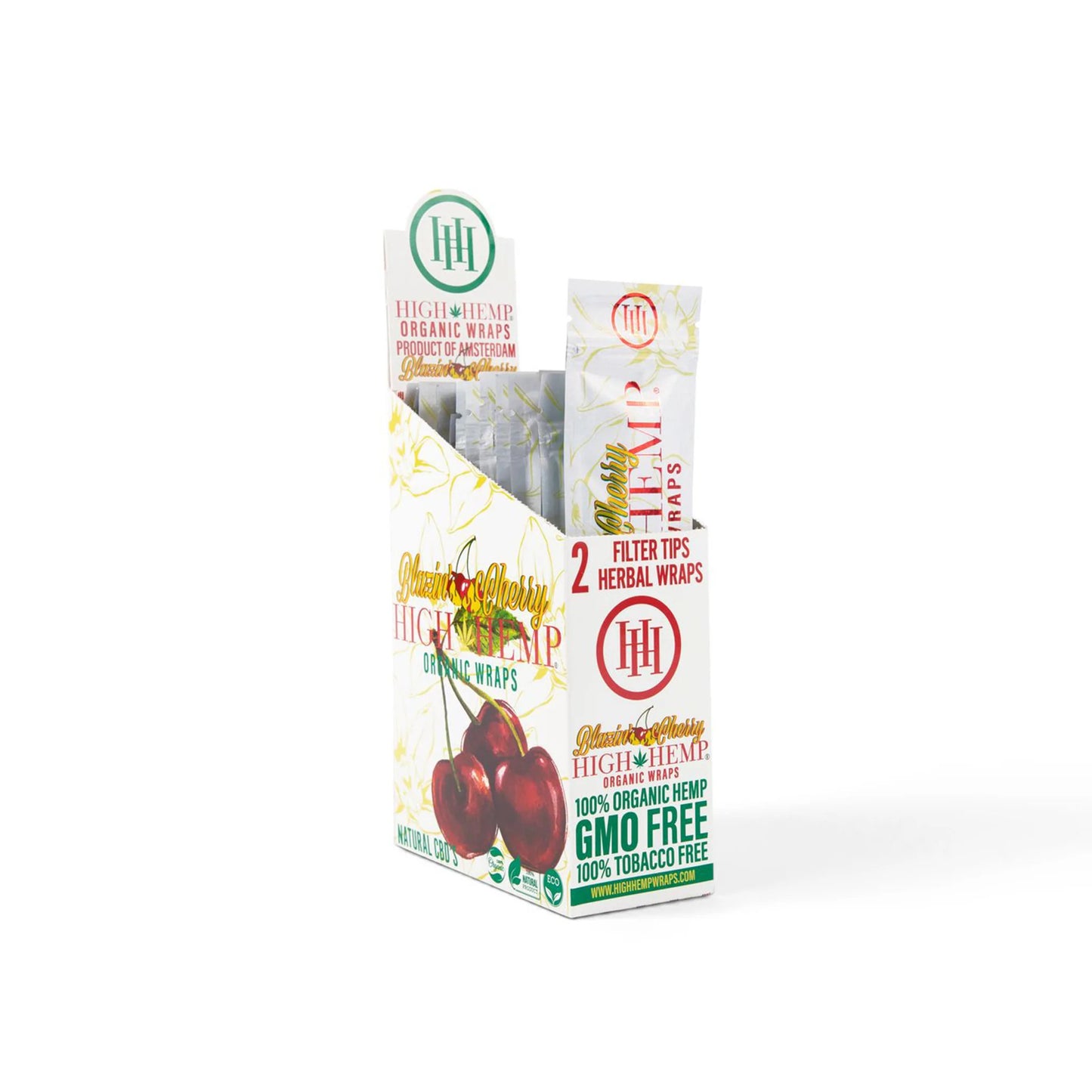 HIGH HEMP 2PK HERBAL WRAPS WITH FILTER TIPS (25 COUNT)