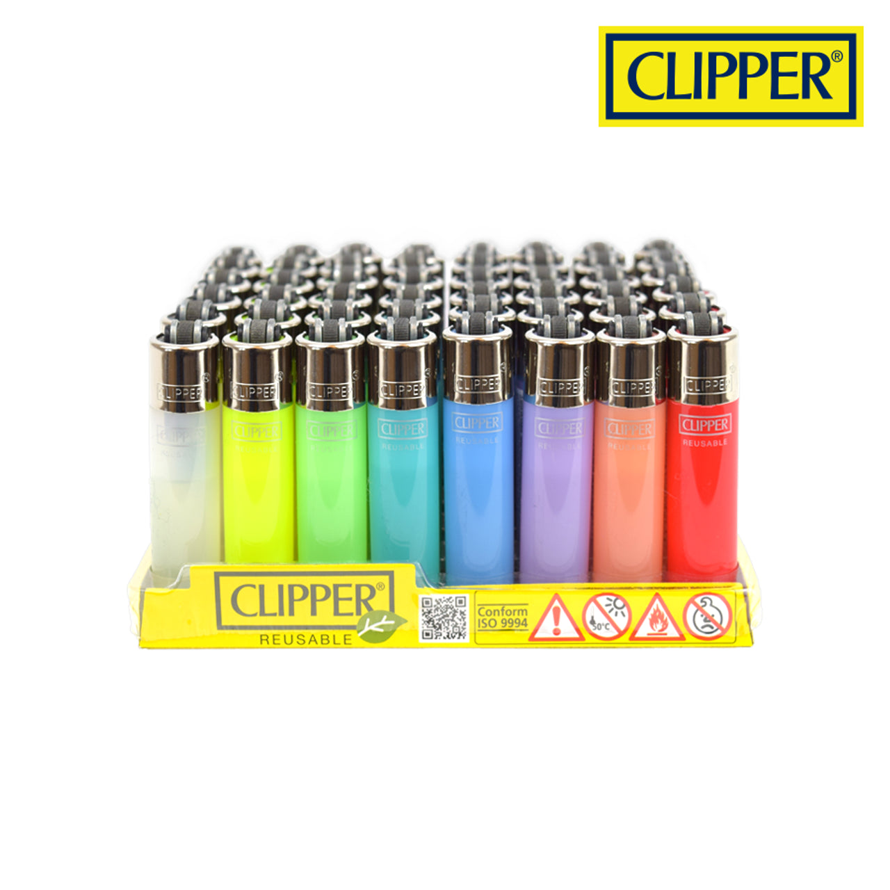 CLIPPER LIGHTERS | 48 CT | TRANSLUCENT