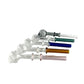 SOFT GLASS - STRAIGHT SKULL (5 PACK PER COLOR)